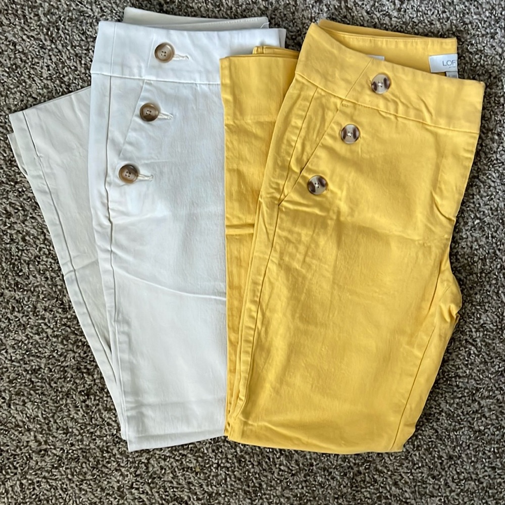 LOFT Skinny Ankle Pants Set of 2